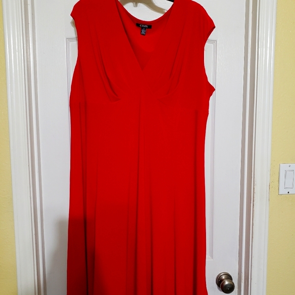Chaps Dresses Lady In Red Dress Christmas Party Dress Poshmark